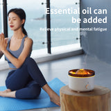 Volcano Humidifier with Flame Aroma Diffuser