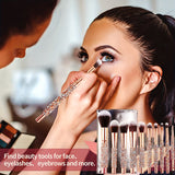DiamondGlow 10PC Makeup Brush Set