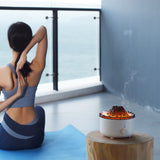 Volcano Humidifier with Flame Aroma Diffuser