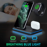 3 In 1 Wireless Charger Stand Fast Charging Dock