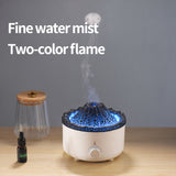 Volcano Humidifier with Flame Aroma Diffuser
