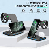 3 In 1 Wireless Charger Stand Fast Charging Dock