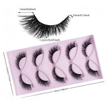 FluffyMuse 3D Cat Eye Lashes – 15 Pairs