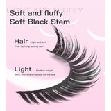 FluffyMuse 3D Cat Eye Lashes – 15 Pairs