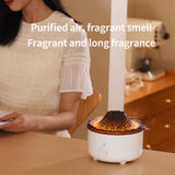 Volcano Humidifier with Flame Aroma Diffuser