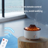 Volcano Humidifier with Flame Aroma Diffuser
