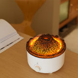 Volcano Humidifier with Flame Aroma Diffuser